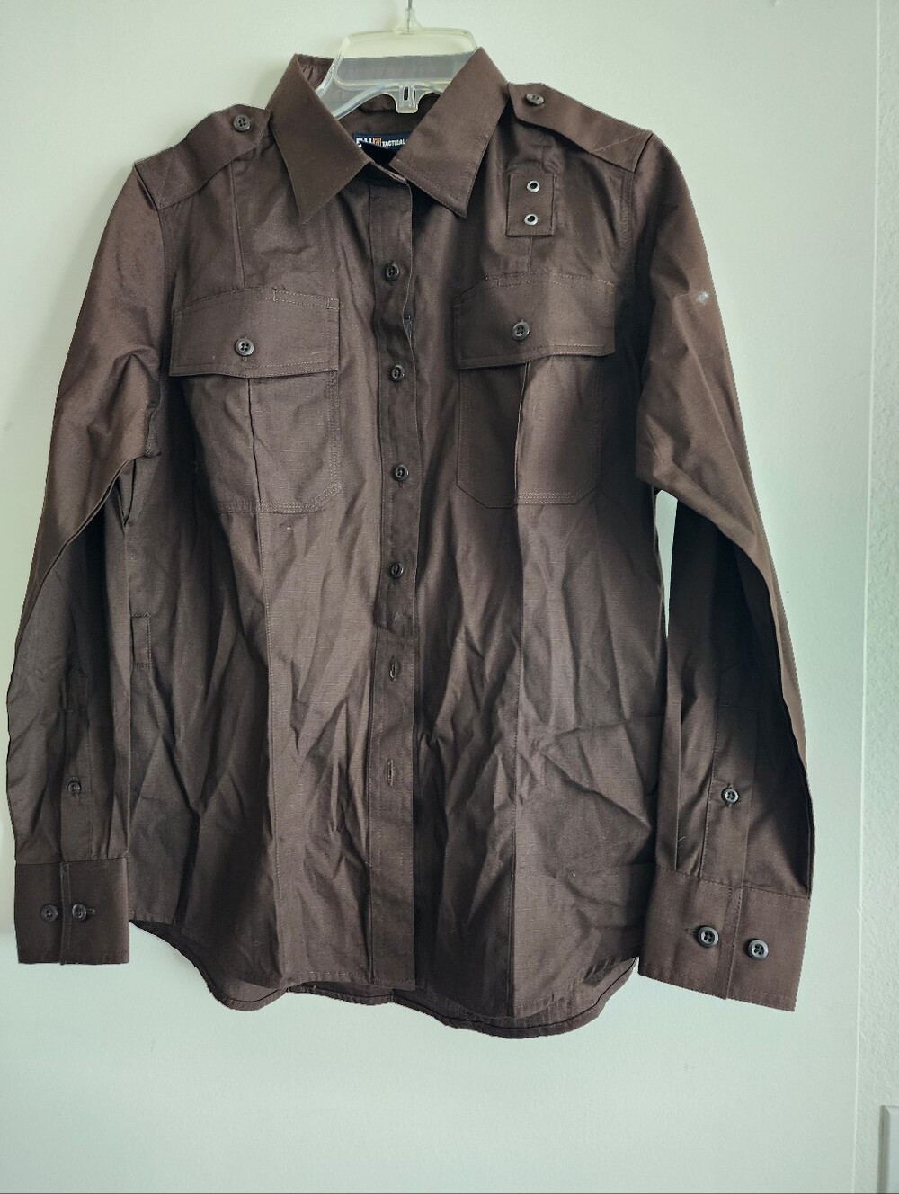 5.11 Tactical | Women's PDU Class B Long Sleeve Uniform Shirt | Brown | Small